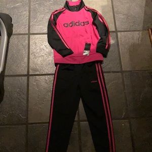 NWT Girls size 6 Adidas zip up & pants